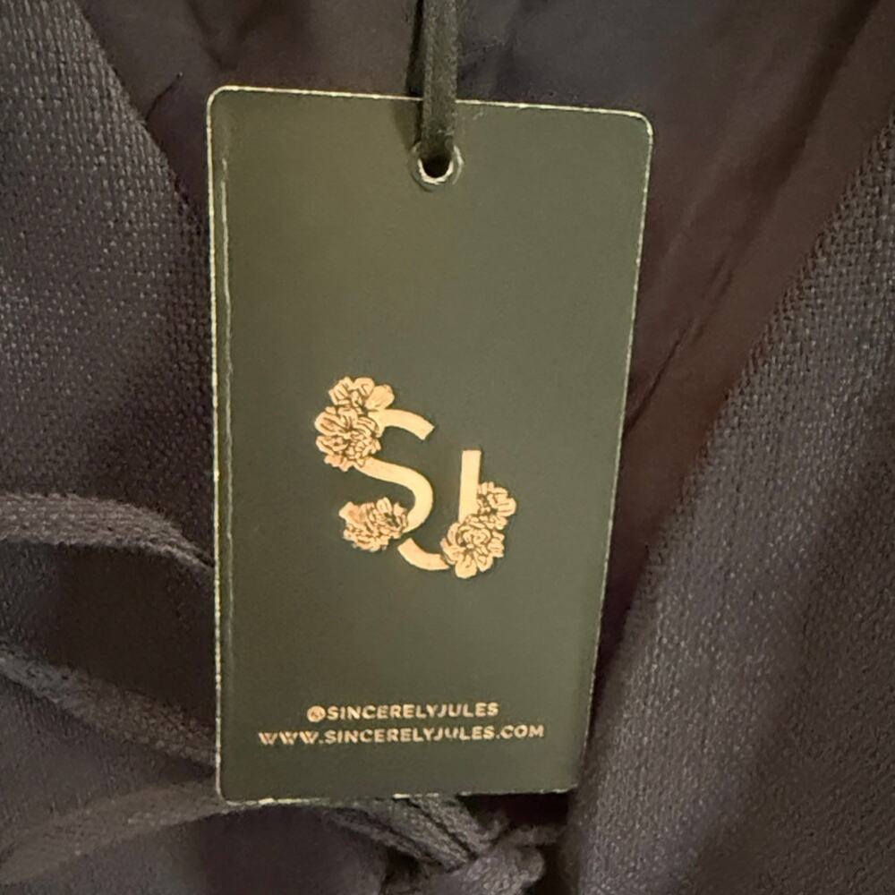 Sincerely Jules NWT Navy Tie Vest Large - Picture 4 of 6